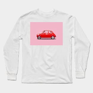 Pink Fiat 500 Long Sleeve T-Shirt